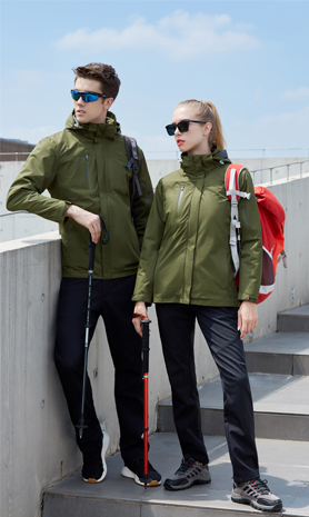 軍綠色男女同款